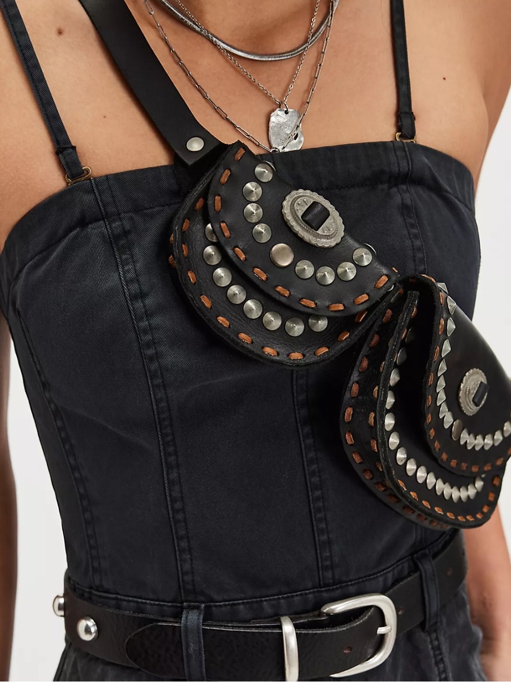 Free people Lucky Stars Pocket Belt Sz S/M